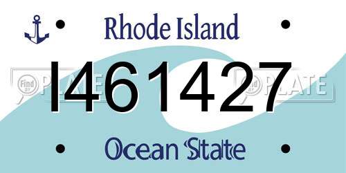 I461427 Rhode Island License Plate