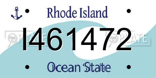 I461472 Rhode Island License Plate