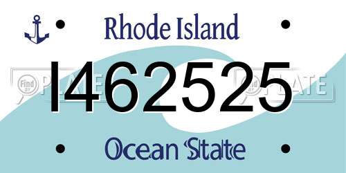 I462525 Rhode Island License Plate