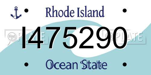 I475290 Rhode Island License Plate