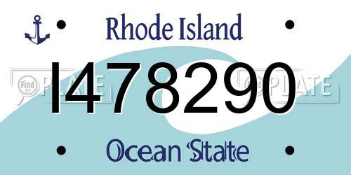 I478290 Rhode Island License Plate