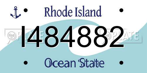 I484882 Rhode Island License Plate