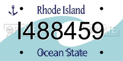 I488459 Rhode Island License Plate