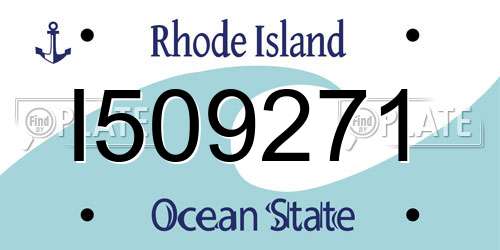 I509271 Rhode Island License Plate