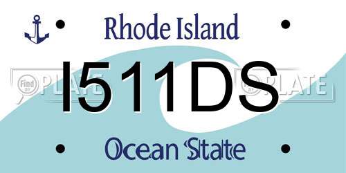 I511DS Rhode Island License Plate