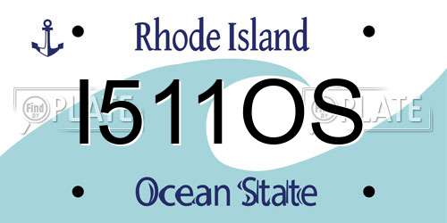 I511OS Rhode Island License Plate