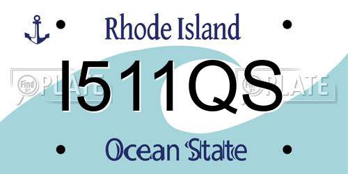 I511QS Rhode Island License Plate