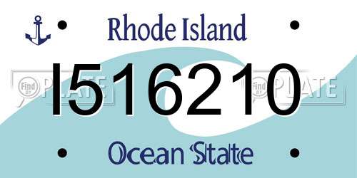 I516210 Rhode Island License Plate