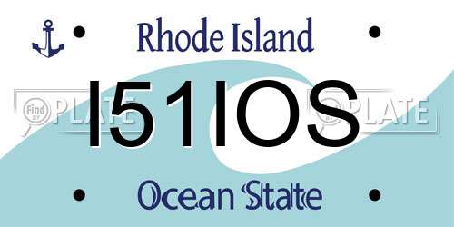 I51IOS Rhode Island License Plate