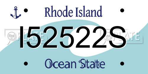 I52522S Rhode Island License Plate
