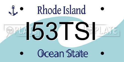 I53TSI Rhode Island License Plate