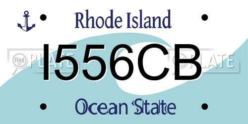 I556CB Rhode Island License Plate
