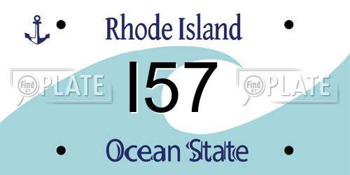 I57 Rhode Island License Plate