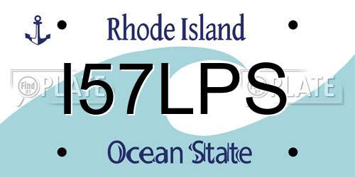 I57LPS Rhode Island License Plate