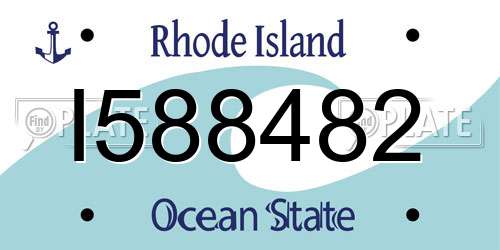 I588482 Rhode Island License Plate
