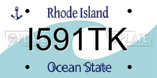 I591TK Rhode Island License Plate