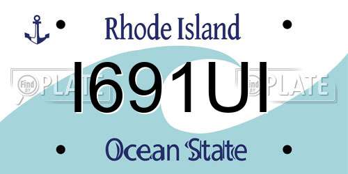 I691UI Rhode Island License Plate