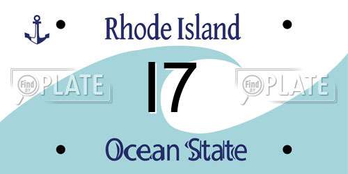 I7 Rhode Island License Plate