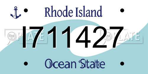 I711427 Rhode Island License Plate