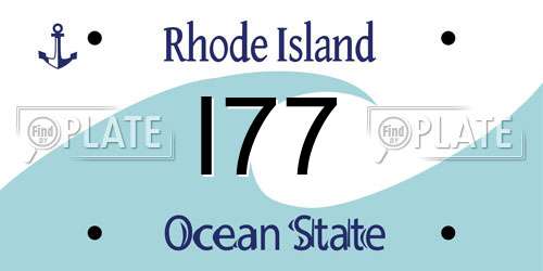 I77 Rhode Island License Plate