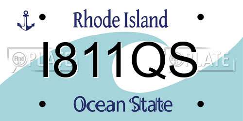 I811QS Rhode Island License Plate