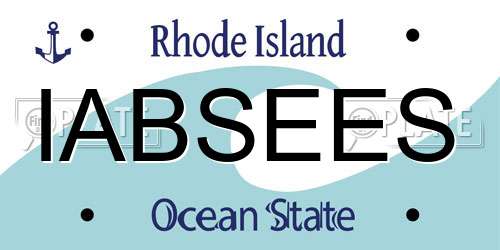 IABSEES Rhode Island License Plate