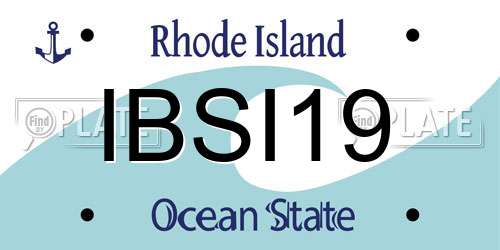 IBSI19 Rhode Island License Plate