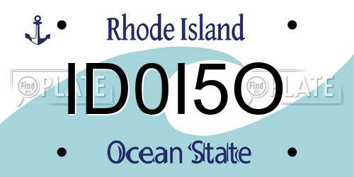 ID0I5O Rhode Island License Plate