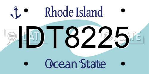 IDT8225 Rhode Island License Plate