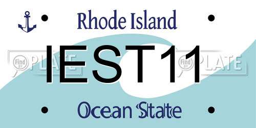 IEST11 Rhode Island License Plate