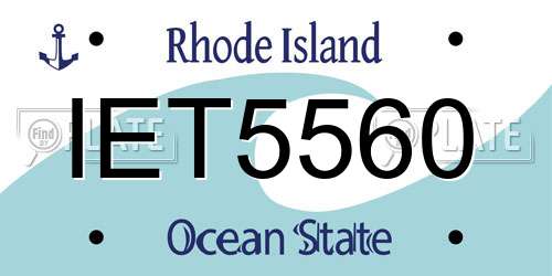 IET5560 Rhode Island License Plate