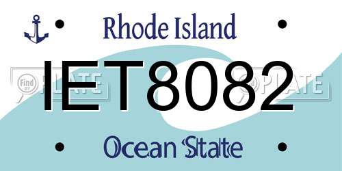 IET8082 Rhode Island License Plate
