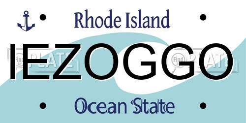 IEZOGGO Rhode Island License Plate