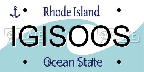 IGISOOS Rhode Island License Plate