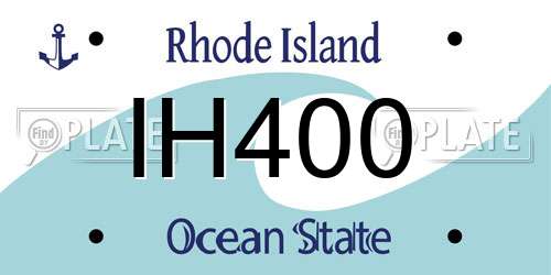 IH400 Rhode Island License Plate