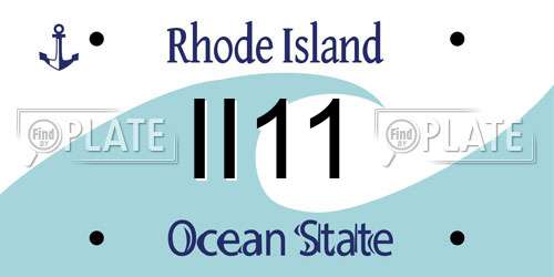 II11 Rhode Island License Plate