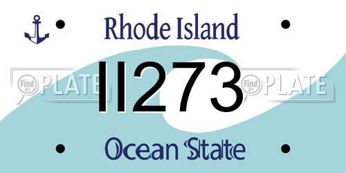 II273 Rhode Island License Plate
