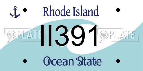 II391 Rhode Island License Plate