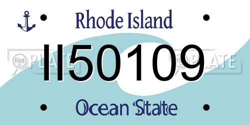 II50109 Rhode Island License Plate
