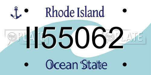 II55062 Rhode Island License Plate