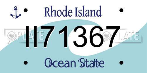 II71367 Rhode Island License Plate