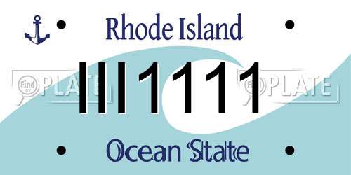 III1111 Rhode Island License Plate