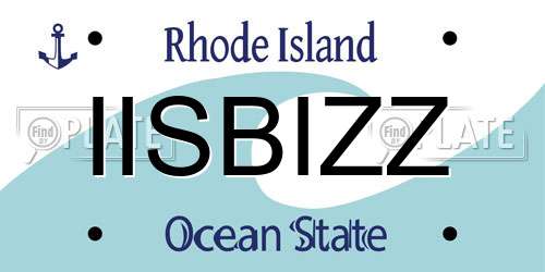 IISBIZZ Rhode Island License Plate