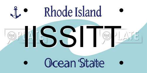 IISSITT Rhode Island License Plate