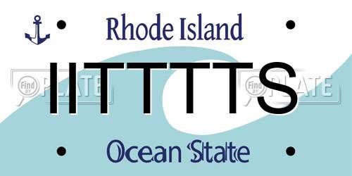 IITTTTS Rhode Island License Plate