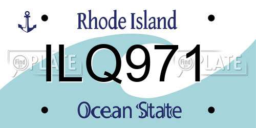 ILQ971 Rhode Island License Plate