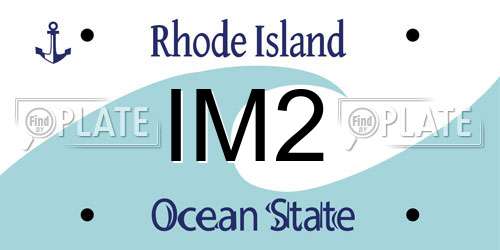 IM2 Rhode Island License Plate