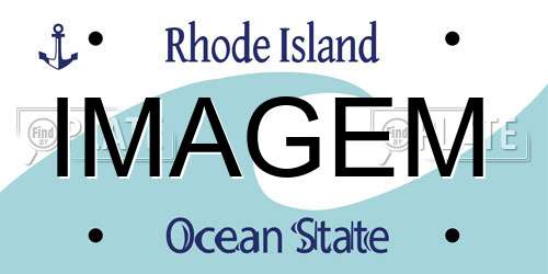 IMAGEM Rhode Island License Plate