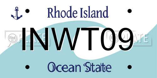INWT09 Rhode Island License Plate