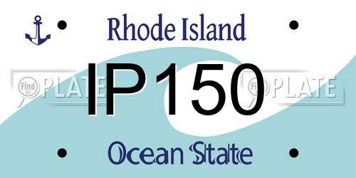 IP150 Rhode Island License Plate
